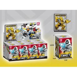 SEMBO 703100 BLACK HAWK ACTION 8 MÔ HÌNH bộ đồ chơi xếp lắp ráp ghép mô hình City Thành Phố