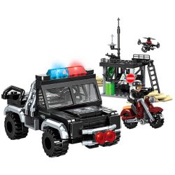 SEMBO 703103 703104 703105 703106 CHIẾN DỊCH BLACK HAWK SWAT CENTER 4 KẾT HỢP bộ đồ chơi xếp lắp ráp ghép mô hình