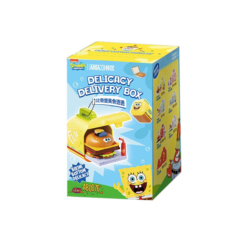 AREA-X AB0076 0076 SPONGEBOB BEACHBURG FOOD EXPRESS BLIND HỘP bộ đồ chơi xếp lắp ráp ghép mô hình Movie & Game BIKINI BOTTOM DELICACY Phim Và Trò Chơi