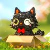 ZHEGAO 662036 KITTEN HOA MÀU ĐEN bộ đồ chơi xếp lắp ráp ghép mô hình BLOSSOM PUSS! 1651 khối