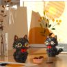 ZHEGAO 662036 KITTEN HOA MÀU ĐEN bộ đồ chơi xếp lắp ráp ghép mô hình BLOSSOM PUSS! 1651 khối