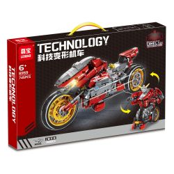 LEIBAO 8359 CÔNG NGHỆ BIẾN DẠNG ĐẦU MÁY bộ đồ chơi xếp lắp ráp ghép mô hình Technic Kỹ Thuật Công Nghệ Cao Mô Hình Phương Tiện 745 khối