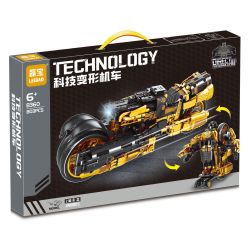 LEIBAO 8360 CÔNG NGHỆ BIẾN DẠNG ĐẦU MÁY bộ đồ chơi xếp lắp ráp ghép mô hình Technic Kỹ Thuật Công Nghệ Cao Mô Hình Phương Tiện 803 khối