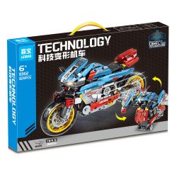 LEIBAO 8362 CÔNG NGHỆ BIẾN DẠNG ĐẦU MÁY bộ đồ chơi xếp lắp ráp ghép mô hình Technic Kỹ Thuật Công Nghệ Cao Mô Hình Phương Tiện 829 khối