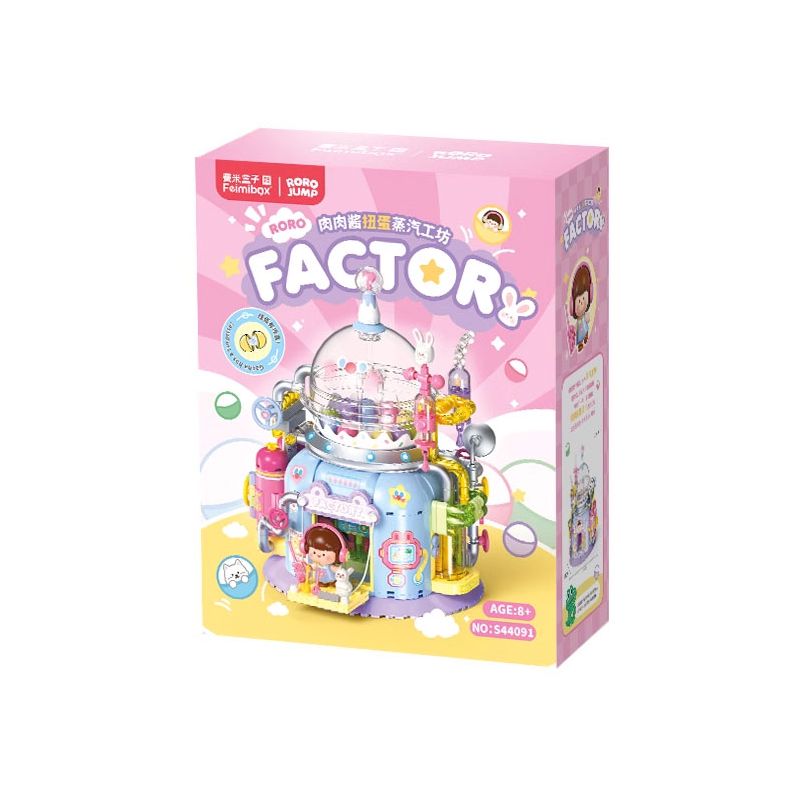 FEMIBOX S44091 44091 NƯỚC SỐT THỊT HỘI THẢO GASKET WORKSHOP bộ đồ chơi xếp lắp ráp ghép mô hình TWISTED EGG STEAM WORKSHOP 623 khối