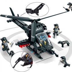 WOMA C0534 0534 Xếp hình kiểu  SWAT SPECIAL FORCE SWAT Helicopter & SUV Trực Thăng Và Xe Bọc Thép đặc Nhiệm 716 khối