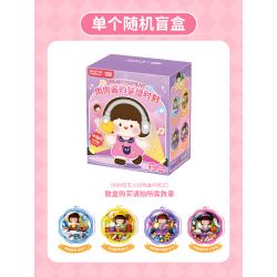 FEMIBOX S44082 44082 NƯỚC SỐT THỊT HỘP MÙ VỚI TỦ LẠNH bộ đồ chơi xếp lắp ráp ghép mô hình