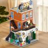 MorkModel 20203 Mork Model 20203 CỬA HÀNG SỬA CHỮA Ô TÔ bộ đồ chơi xếp lắp ráp ghép mô hình Creator CITIES REPAIR SHOP Sáng Tạo 1637 khối