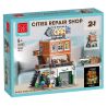 MorkModel 20203 Mork Model 20203 CỬA HÀNG SỬA CHỮA Ô TÔ bộ đồ chơi xếp lắp ráp ghép mô hình Creator CITIES REPAIR SHOP Sáng Tạo 1637 khối