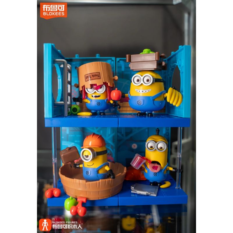 BLOKEES 74835 MINIONS MAGICAL EDITION THE 1ST BULLET JAM FACTORY BOB FRUIT MANAGER bộ đồ chơi xếp lắp ráp ghép mô hình Movie & Game MINIONS JELLY FACTORY BOB Phim Và Trò Chơi 27 khối