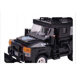 WOMA C0534 0534 Xếp hình kiểu  SWAT SPECIAL FORCE SWAT Helicopter & SUV Trực Thăng Và Xe Bọc Thép đặc Nhiệm 716 khối