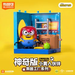 BLOKEES 74835 MINIONS MAGICAL EDITION THE 1ST BULLET JAM FACTORY BOB FRUIT MANAGER bộ đồ chơi xếp lắp ráp ghép mô hình Movie & Game MINIONS JELLY FACTORY BOB Phim Và Trò Chơi 27 khối