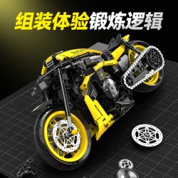 GULY 60536 THEO DÕI XE MÁY 1 8 tỷ lệ 1:8 bộ đồ chơi xếp lắp ráp ghép mô hình Technic RACE FORGE Kỹ Thuật Công Nghệ Cao Mô Hình Phương Tiện 554 khối