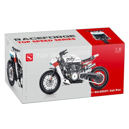 GULY 60537 THEO DÕI XE MÁY 1 8 tỷ lệ 1:8 bộ đồ chơi xếp lắp ráp ghép mô hình Technic RACE FORGE Kỹ Thuật Công Nghệ Cao Mô Hình Phương Tiện 545 khối