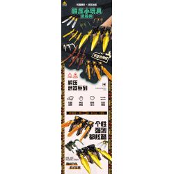 Kazi KY88057 88057 GIẢI NÉN VŨ KHÍ ĐỒ CHƠI NHỎ 8 MÔ HÌNH bộ đồ chơi xếp lắp ráp ghép mô hình 723 khối