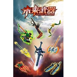 Kazi KY88054 88054 VŨ KHÍ TRONG TƯƠNG LAI 8 bộ đồ chơi xếp lắp ráp ghép mô hình FUTURE WEAPONS 1355 khối