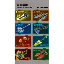 Kazi KY88054 88054 VŨ KHÍ TRONG TƯƠNG LAI 8 bộ đồ chơi xếp lắp ráp ghép mô hình FUTURE WEAPONS 1355 khối