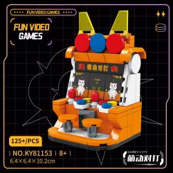 Kazi KY81153 81153 MÔ HÌNH TRÒ CHƠI VIDEO NÓNG BỎNG THÀNH PHỐ 6 bộ đồ chơi xếp lắp ráp ghép mô hình FUN VIDEO GAMES 707 khối