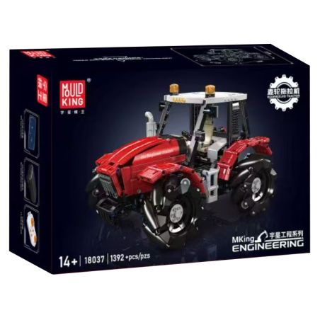 MouldKing 18037 Mould King 18037 MÁY KÉO BÁNH XE bộ đồ chơi xếp lắp ráp ghép mô hình Technic WHEELED TRACTOR Kỹ Thuật Công Nghệ Cao Mô Hình Phương Tiện 1392 khối