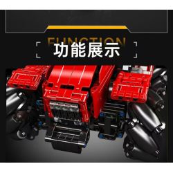 MouldKing 18037 Mould King 18037 MÁY KÉO BÁNH XE bộ đồ chơi xếp lắp ráp ghép mô hình Technic WHEELED TRACTOR Kỹ Thuật Công Nghệ Cao Mô Hình Phương Tiện 1392 khối