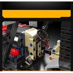 MouldKing 18037 Mould King 18037 MÁY KÉO BÁNH XE bộ đồ chơi xếp lắp ráp ghép mô hình Technic WHEELED TRACTOR Kỹ Thuật Công Nghệ Cao Mô Hình Phương Tiện 1392 khối