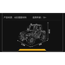 MouldKing 18037 Mould King 18037 MÁY KÉO BÁNH XE bộ đồ chơi xếp lắp ráp ghép mô hình Technic WHEELED TRACTOR Kỹ Thuật Công Nghệ Cao Mô Hình Phương Tiện 1392 khối