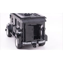 WOMA C0535 0535 Xếp hình kiểu  SWAT SPECIAL FORCE SWAT Boat Car Ô Tô Kéo Xuồng Của Lính đặc Nhiệm 738 khối