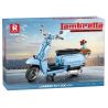 REOBRIX 11036 11037 XE MÁY LANMEIDA V200 tỷ lệ 1:5 bộ đồ chơi xếp lắp ráp ghép mô hình Creator LAMBRETTA V200 Sáng Tạo 1169 khối