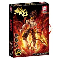 LE YI 62082 NEZHA MECHA bộ đồ chơi xếp lắp ráp ghép mô hình Movie & Game Phim Và Trò Chơi 722 khối