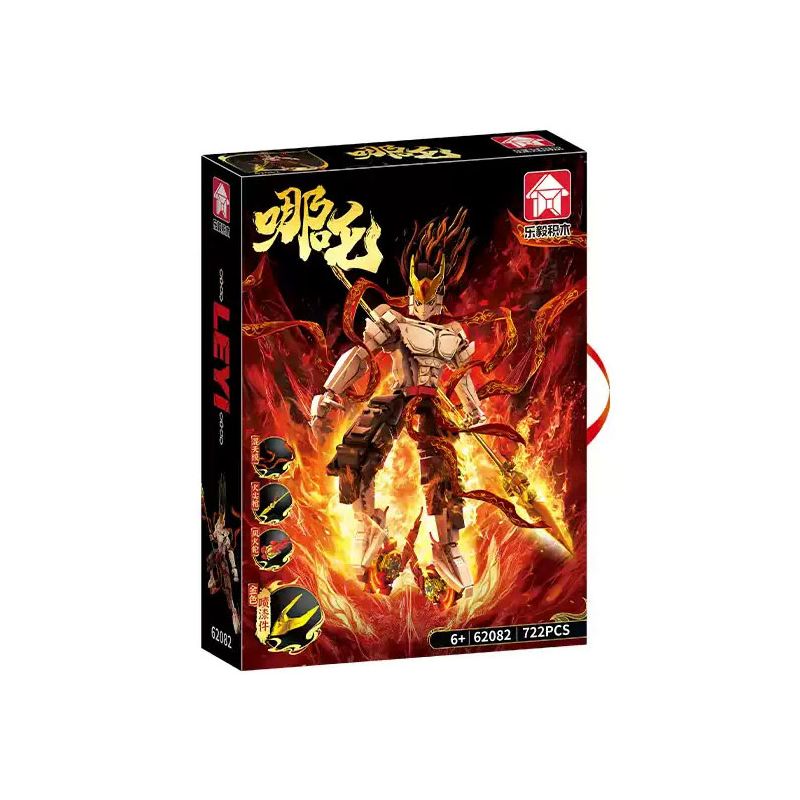 LE YI 62082 NEZHA MECHA bộ đồ chơi xếp lắp ráp ghép mô hình Movie & Game Phim Và Trò Chơi 722 khối