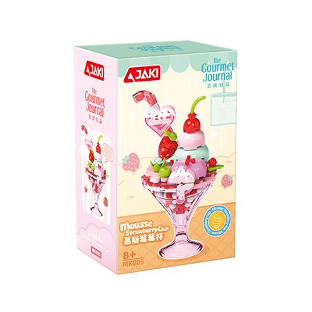 JAKI MK005 CÚP KEM DOPAMINE MOUSSE MÂM XÔI bộ đồ chơi xếp lắp ráp ghép mô hình MOUSSE STRAWERRY
