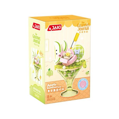 JAKI MK008 CÚP KEM DOPAMINE CUP APPLE SUNDAE XANH bộ đồ chơi xếp lắp ráp ghép mô hình APPLE SUNDAE CUP