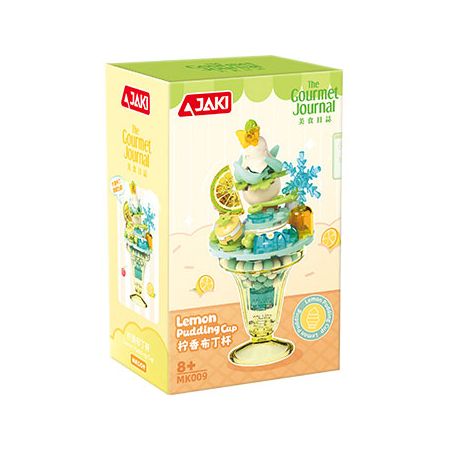 JAKI MK009 CÚP KEM DOPAMINE bộ đồ chơi xếp lắp ráp ghép mô hình LEMON PUDDING CUP