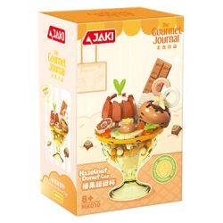JAKI MK010 CÚP KEM DOPAMINE HAZELNUT SWEET CUP bộ đồ chơi xếp lắp ráp ghép mô hình HAZELNUT DONUT CUP