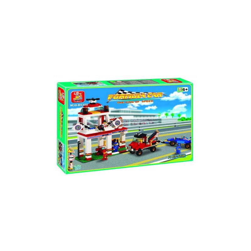 SLUBAN M38-B5300 B5300 5300 M38B5300 38-B5300 F1 DỪNG LẠI bộ đồ chơi xếp lắp ráp ghép mô hình City F-1 PIT STOP Thành Phố 422 khối