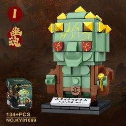 Kazi KY81069 81069 BỘ SƯU TẬP WALKER HUYỀN THOẠI ĐEN 6 GHOST TIGER PIONEER DESTINY WUKONG GUANGZHI HUANGFENG DASHENG ZHU BAJIE bộ đồ chơi xếp lắp ráp ghép mô hình Brickheadz Nhân Vật Đầu To 1030 khối