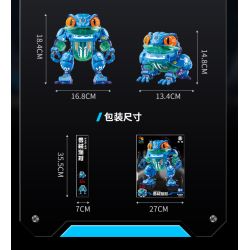 JI BRICK 39903 ĐẢNG ÁO GIÁP ẾCH BÓNG. bộ đồ chơi xếp lắp ráp ghép mô hình 669 khối