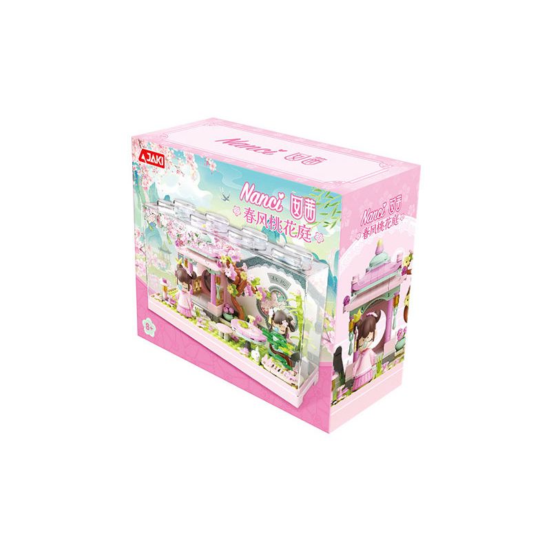 JAKI HK125 NANCI SPRING BREEZE PEACH BLOSSOM GARDEN bộ đồ chơi xếp lắp ráp ghép mô hình