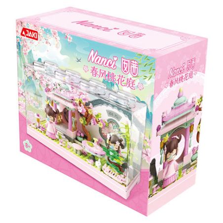 JAKI HK125 NANCI SPRING BREEZE PEACH BLOSSOM GARDEN bộ đồ chơi xếp lắp ráp ghép mô hình