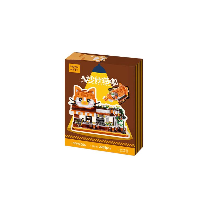 MOYU BLOCK MY92056 92056 BÁNH MÈO MAOMIAO bộ đồ chơi xếp lắp ráp ghép mô hình MEOW COFFEE 2285 khối