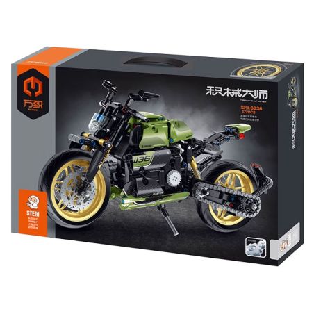 IM.MASTER QIHUI 6836 MASTER OF ARMOR LAMBO DEVIL MOTORCYCLE 1 8 tỷ lệ 1:8 bộ đồ chơi xếp lắp ráp ghép mô hình Technic Kỹ Thuật Công Nghệ Cao Mô Hình Phương Tiện 572 khối