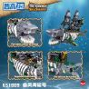 ZHEGAO 651009 CÁ MẬP BIỂN MA bộ đồ chơi xếp lắp ráp ghép mô hình THE GHOST SEA SHARK 1155 khối