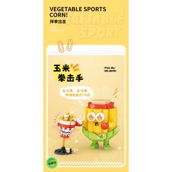 LOZ 8858 THỂ THAO THỰC VẬT VÕ SĨ NGÔ bộ đồ chơi xếp lắp ráp ghép mô hình 350 khối