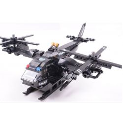 WOMA C0533 0533 Xếp hình kiểu  SWAT SPECIAL FORCE SWAT Helicopter Car Trực Thăng Phối Hợp ô Tô Lính đặc Nhiệm 594 khối