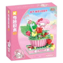 KEEPPLEY K20865 20865 THỊ TRẤN STRAWBERRY SANRIO GIAI ĐIỆU TRANG TRẠI NGƯỜI YÊU bộ đồ chơi xếp lắp ráp ghép mô hình MY MELODY 138 khối
