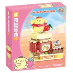 KEEPPLEY K20868 20868 THỊ TRẤN STRAWBERRY SANRIO bộ đồ chơi xếp lắp ráp ghép mô hình POMPOMPURIN 169 khối