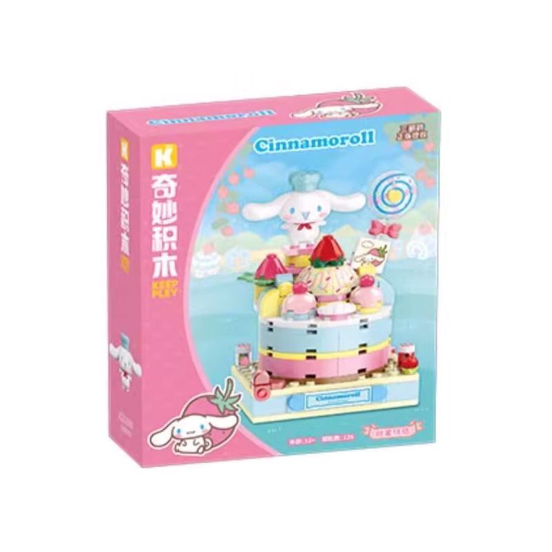 KEEPPLEY K20869 20869 THỊ TRẤN STRAWBERRY SANRIO CHÓ TAI TO NGỌT bộ đồ chơi xếp lắp ráp ghép mô hình CINNAMOROLL 126 khối