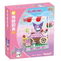 KEEPPLEY K20870 20870 THỊ TRẤN STRAWBERRY SANRIO CỬA HÀNG KULOMI bộ đồ chơi xếp lắp ráp ghép mô hình KUROMI 167 khối