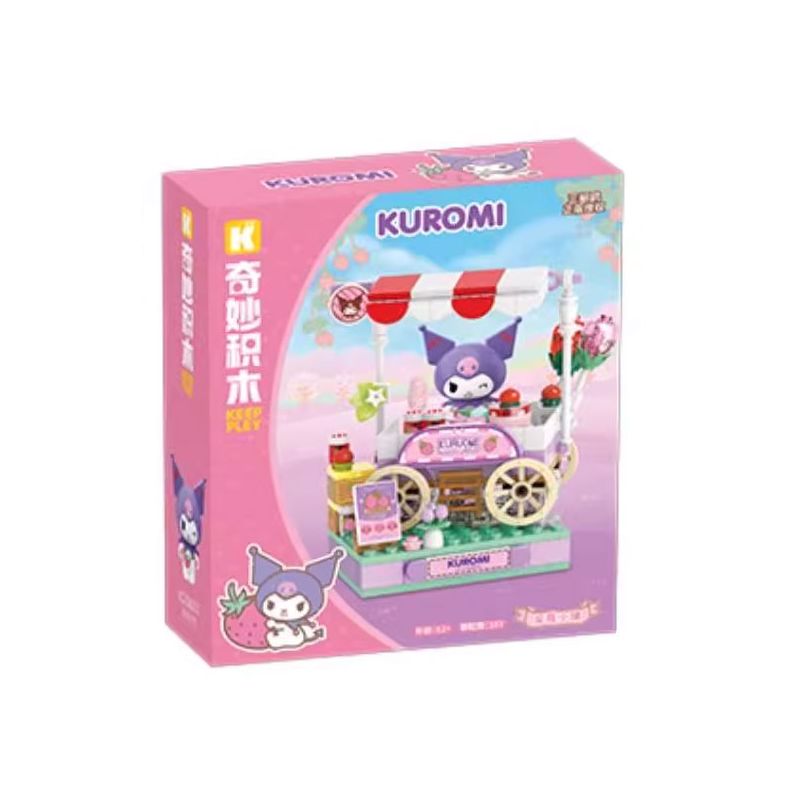 KEEPPLEY K20870 20870 THỊ TRẤN STRAWBERRY SANRIO CỬA HÀNG KULOMI bộ đồ chơi xếp lắp ráp ghép mô hình KUROMI 167 khối