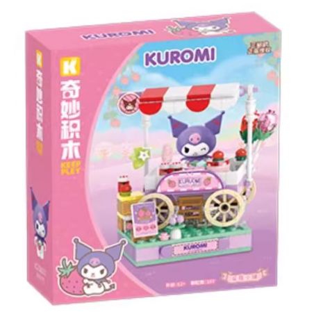 KEEPPLEY K20870 20870 THỊ TRẤN STRAWBERRY SANRIO CỬA HÀNG KULOMI bộ đồ chơi xếp lắp ráp ghép mô hình KUROMI 167 khối